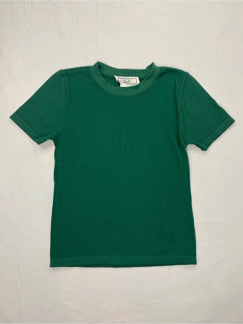Hippie Rose Basic Top Short Sleeve Green Size Medium